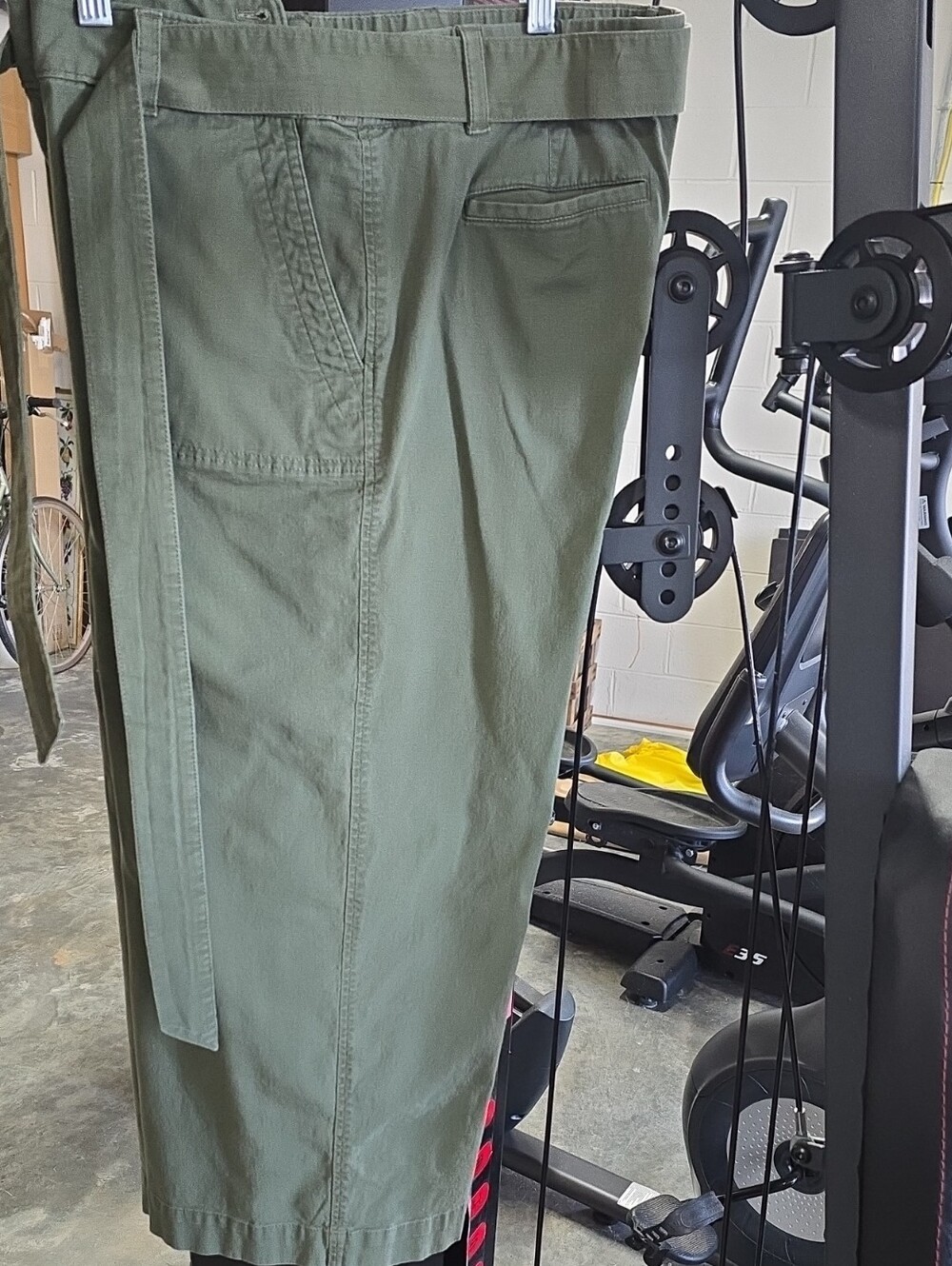 Talbots Olive Green Cropped Utility Pants